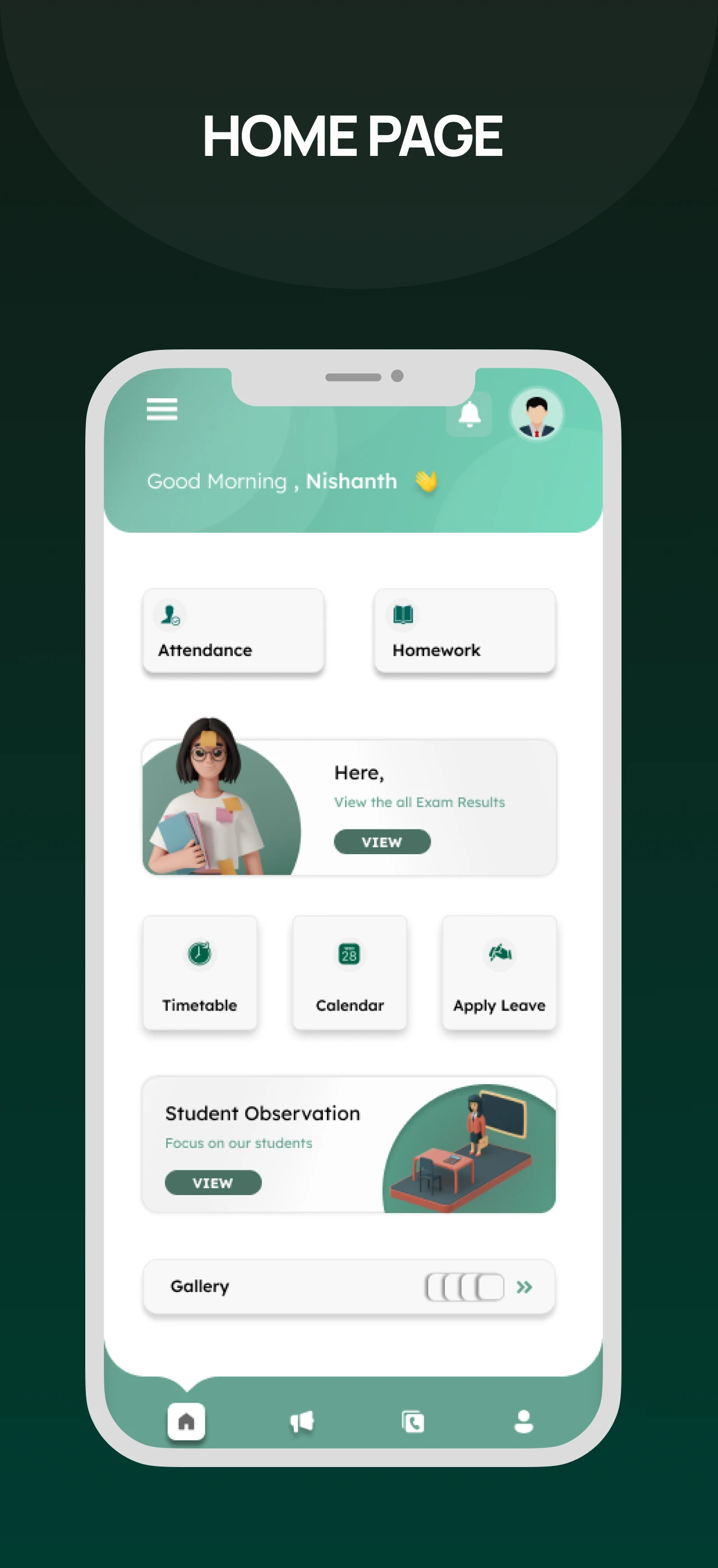 Guru app home screen